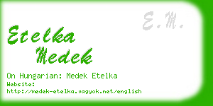 etelka medek business card